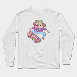 Cute Koala Bear Skateboarder Doodle Long Sleeve T-Shirt